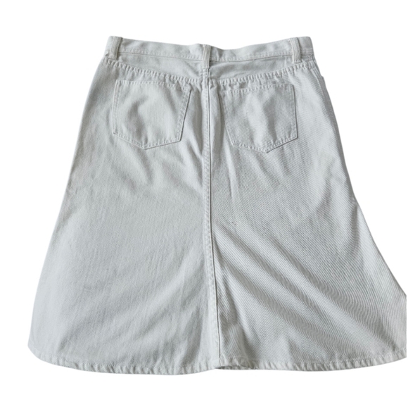 NWT Ralph Lauren Cream A-Line Skirt Denim - Picture 5 of 8